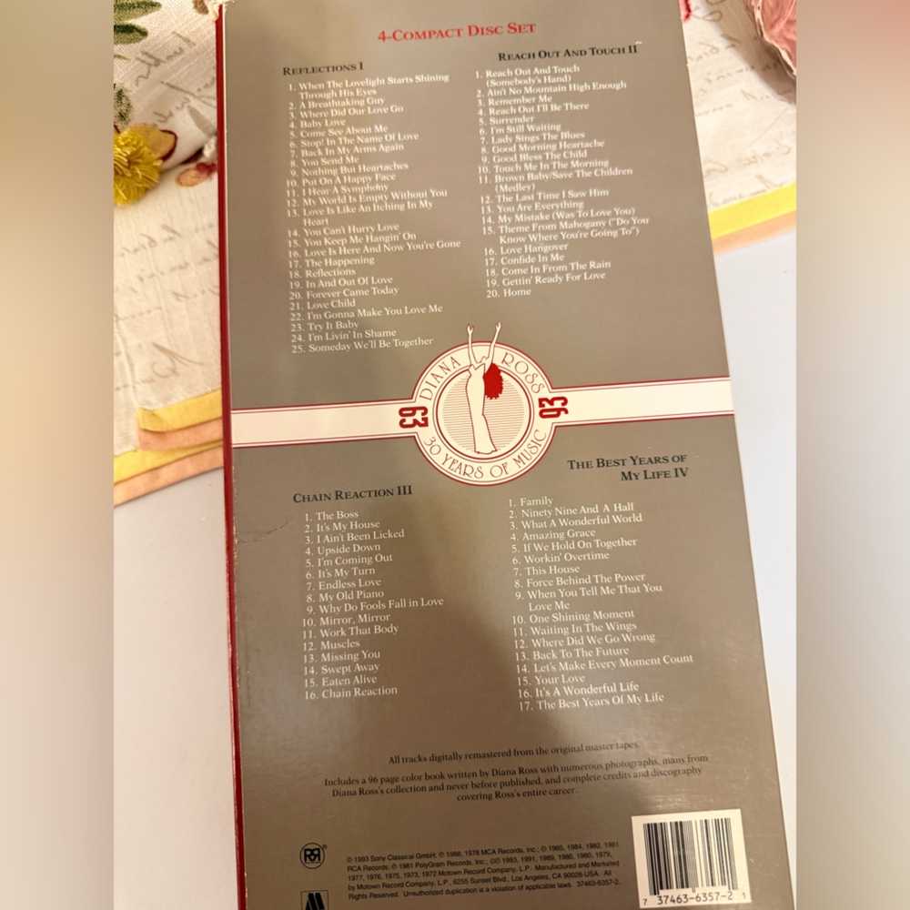 DIANA ROSS Forever Diana: Musical Memoirs RARE 4CD LONG BOXSET & BONUS EXTENDED - Picture 9 of 12